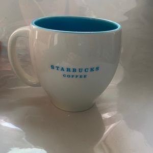 Starbucks Coffee Company 2006 Tiffany Blue ￼ ￼Mug 3 1/8" Tall 3 1/8" Diameter